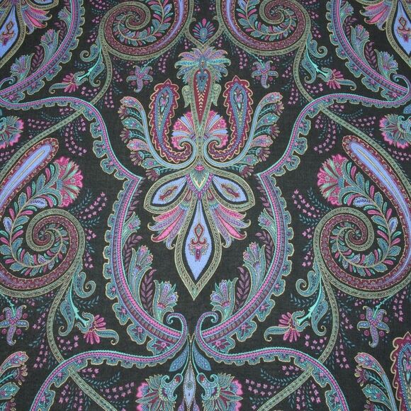Vintage Italian Renaissance Paisley Scarf 46x46 - Picture 6 of 9